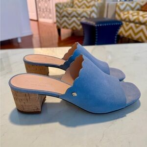 NWOT Kate Spade Blue Suede Women's Sandals Size 8